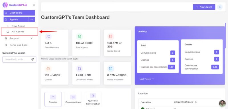 Example of CustomGPT.ai embedded as a live chat widget on a website